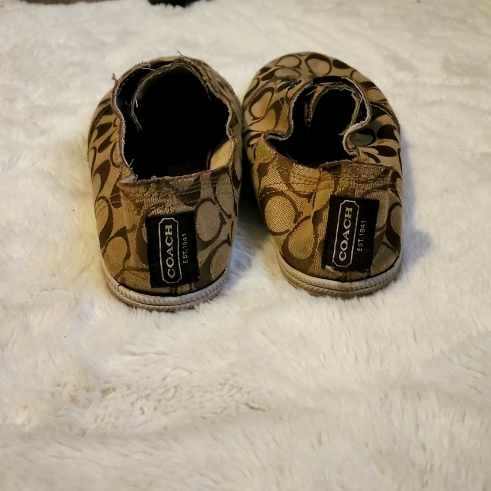 Coach Designer Monogram Slip On Sneakers Tennis Shoes W/Logo